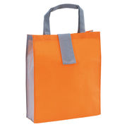 たためるツインカラートート（タテ）オレンジ