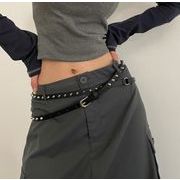 ファッションベルト 帯   ベルト パンク風 フェイクレザー