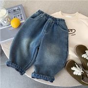 2025冬新作 子供服 ジーンズ 保温 防寒ズボン   キッズ服 ズボン  裏起毛 80-130cm