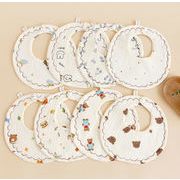 2025年新作 ベビー綿よだれかけ  ベビー唾液ナプキン  おしゃれ キッズ よだれかけ 防水 可愛い ベビー向け