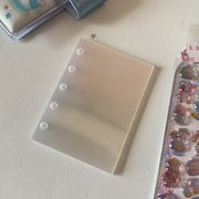 文具透明PVCリシールを繰り返し貼って剥せるシール帳　シールブック