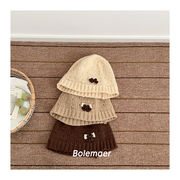 子供帽子　キッズバゲットハット　ニット　韓国キッズハット