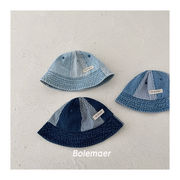 子供帽子　キッズバゲットハット　ロゴ　韓国キッズハット