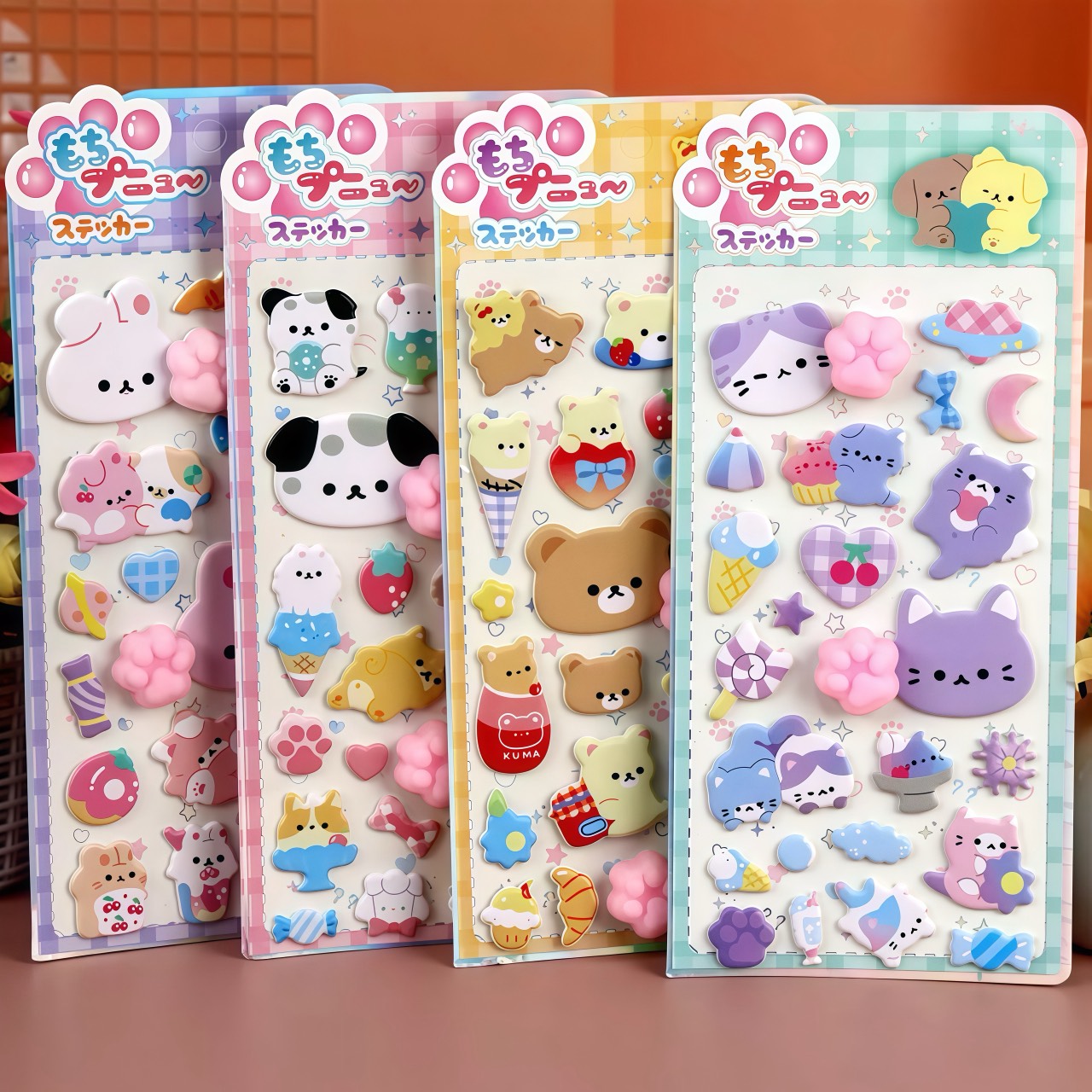 3Dステッカー 手作りDIY 子供おもちゃ 可愛いシール 立体ステッカー 粘着シールLF