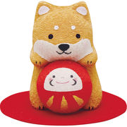 リュウコドウ　福かかえ鈴だるま柴犬