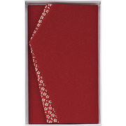 小花エステルちりめん金封ふくさエンジ