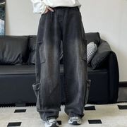 【予約226905】大きいサイズ春秋新作 韓国 カレッジ風 新しいデザイン カジュアル デニム パンツ S ~4L