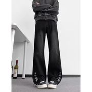 【予約226909】大きいサイズ春秋新作 韓国 カレッジ風 新しいデザイン カジュアル デニム パンツ S ~4L