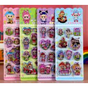 ぷくぷくシール ぷっくりシール 3Dステッカー 立体ステッカー エポキシステッカー　ヌイグルミ