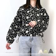 【2026新作】シアーフラワー　フード　ブルゾン(33161)