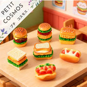 ハンバーガー サンドイッチ チーズドッグ DIYパーツ 手芸 コパーツ ドールハウス かわいい