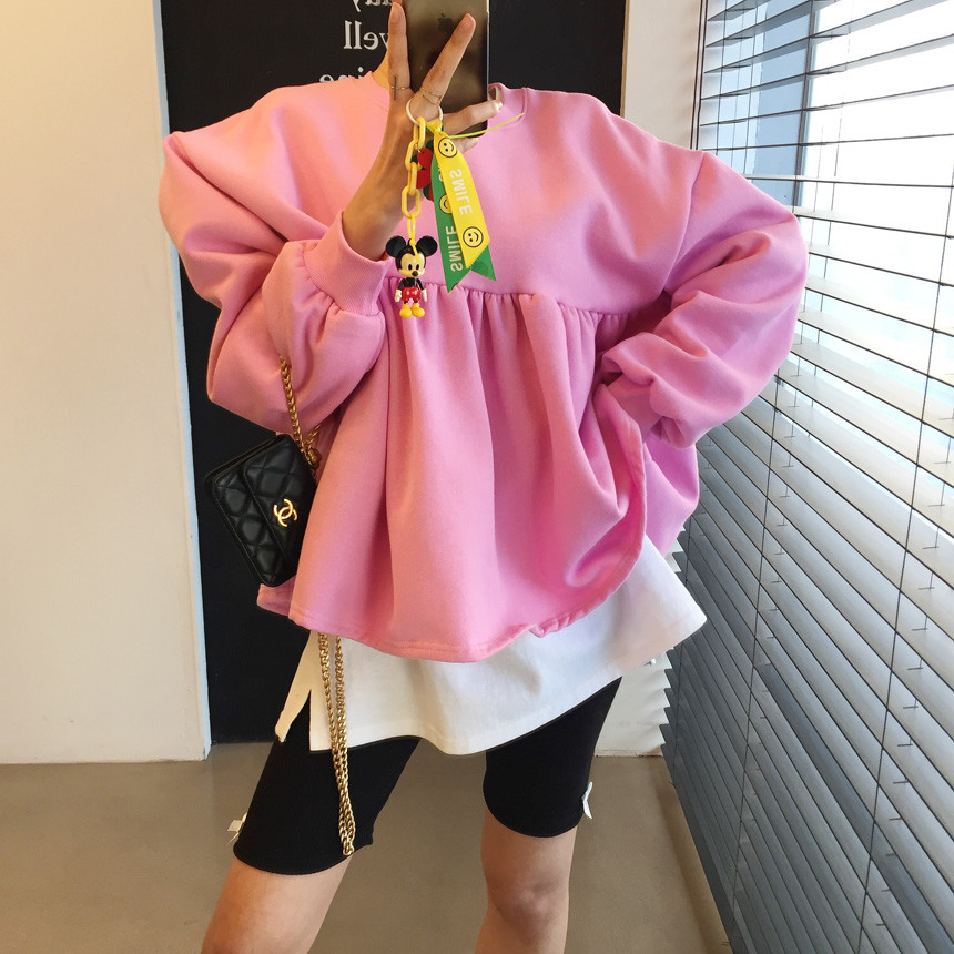 今季マストバイ   気質   おしゃれ   ルーズ    スウィート  バルーンスリーブ  パーカー