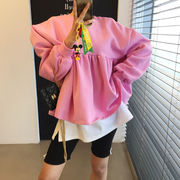 今季マストバイ   気質   おしゃれ   ルーズ    スウィート  バルーンスリーブ  パーカー
