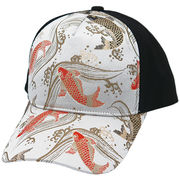 金襴綿ＣＡＰ 鯉　日本/和柄/帽子/お土産　※2026/5月入荷予定