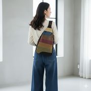 リュック＆ボディバッグ　2WAY・キャンバス地　多機能バッグ