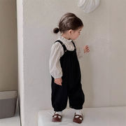 2026春※JENNY☆【在庫限り】サロペット ストライプシャツ トップス 2点セット 男女兼用