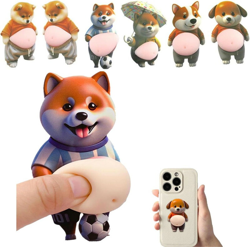 デブ  お腹 シールぷにぷにシール 3組 3D柔らかいお腹 デブ 猫 ぷにぷにシール3D 猫シール