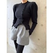 今季マストバイ   気質   おしゃれ     フリル    インナー   シャツ トップス