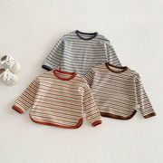 2026春※XIU☆ストライプ Tシャツ 配色 インナー キッズ  女の子