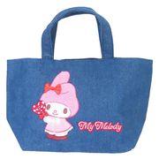 【ランチトート】マイメロディ デニムサガラ刺繍トートバッグ
