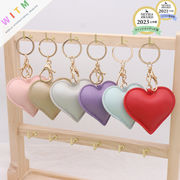 全8色 PU ハート形 キーホルダー バッグチャーム レディース ファッション小物 可愛い