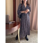 今季マストバイ   気質   おしゃれ   V ネック   シフト   リボンベルト   ワンピース