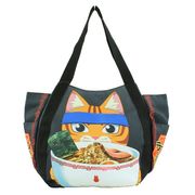 TV アニメ ラーメン赤猫 バルーン バッグ 文蔵 ブラック【小ロット販売】