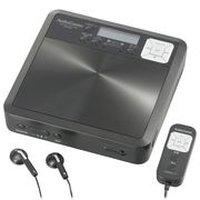 語学学習用ポータブルCDプレーヤー Bluetooth機能付 ブラック AudioComm