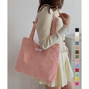 【日本倉庫即納】 コーデュロイ大容量トートバッグレディース