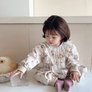 2026新作 韓国風 子供服  ベビー服  キッズ 女の子  長袖  連体服  66cm-90cm