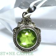 ☆一点物☆【ペンダントトップ】ペリドット (2A) (ブリリアントカット) No.50