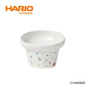 『HARIO』猫専用フードボウル　にゃんプレ・トール ホワイト　PTS-NYT-W （ハリオ）