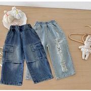 2026年　韓国風子供服 キッズ服  ボトムス　デニムズボン　ジーンズ　90-130