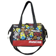 ミニオンズ がま口 バッグ 2way ショルダーバッグ ハンドバッグ デニム風 レッド【小ロット販売