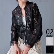 【2026新作商品♪】花柄レースシアーブルゾン