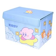 【収納用品】星のカービィ フタ付き折りたたみ収納ボックス おそら ブルー