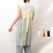 □SALE□オーガンジーエプロン　ドレス(33228)