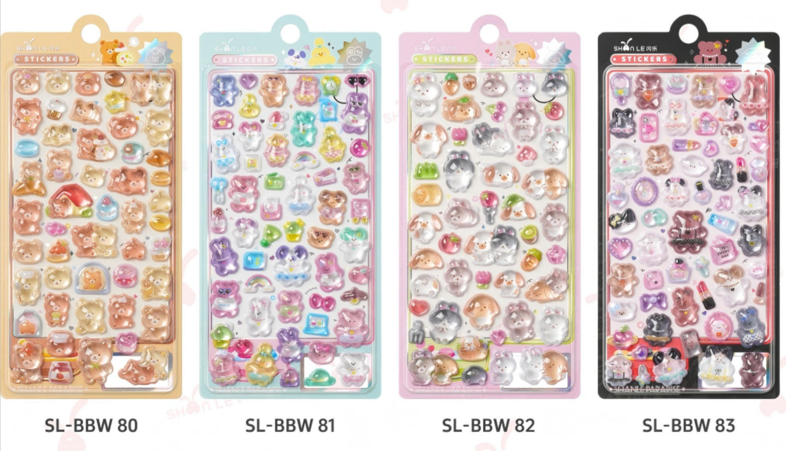 DIY用 手帳用 貼り付け スマホケース シール 可愛い 立体  装飾用 手芸用品