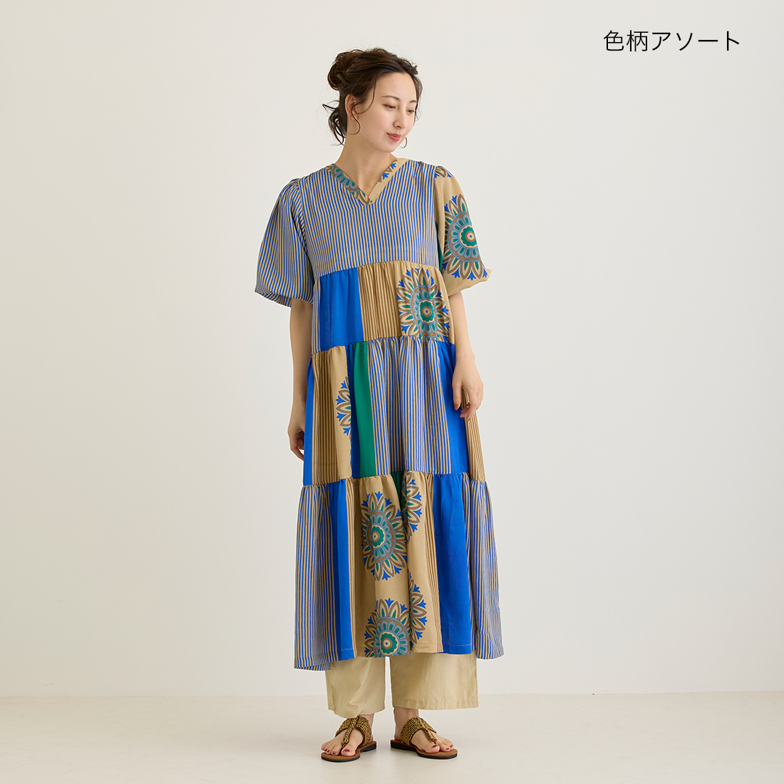 【Shanti Shanti】ワンピース サリー[ヴィンテージビンテージインドアジアンエスニック春夏26SS]
