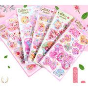 3Dシール  新品    手芸DIY 手帳シール ステッカー  装飾シール 精美 ク   立体シール