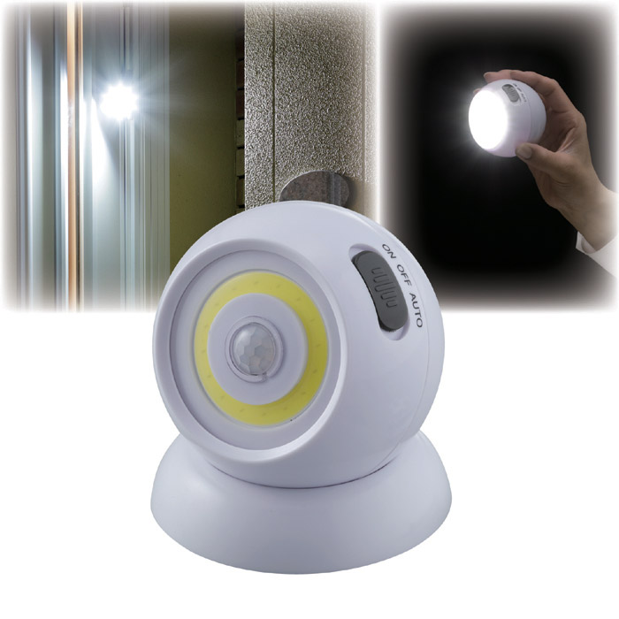 ●COBセンサーライト（マグネット台座付き）SV-6360