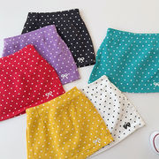 2026春夏※T&Q☆ハイウエストポルカ ドット Aラインミニスカート 短いスカートパンツ 女の子