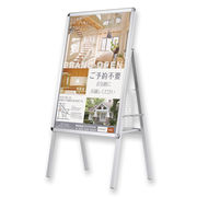 アスカ 転倒防止アルミ枠ポスタースタンド 片面 A1 折りたたみ APSK-A1軽量 A型 ポスタースタンド
