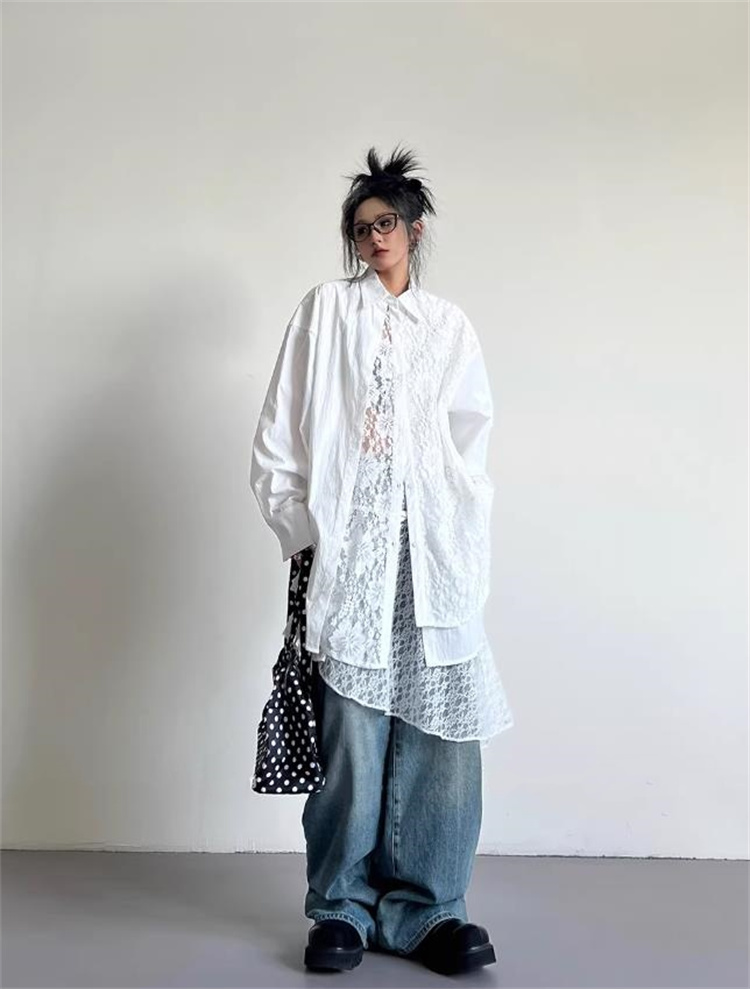 Fashions 限定発売 INSスタイル スプリングサマー新着ホワイトレース