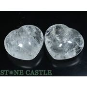 ☆一点物☆【置き石】ハート型 レインボー水晶 (2個セット) No.51