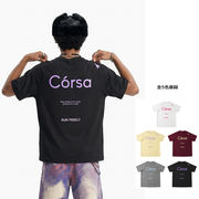 メンズ 速乾 配色切替 スポーツTシャツ 夏 通気性 軽量 ランニング アウトドア 半袖 ユニセックス★全5色