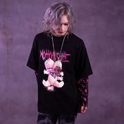 ボク赤チャンダカラ。フェイクレイヤードTシャツ　ロンT 長袖Tシャツ 原宿ファッション