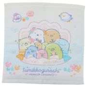 【ハンドタオル】すみっコぐらし プリントウォッシュタオル ぺんぎんラグーン