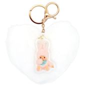 【9月予定】 MC-5549400CM モンチッチ ハート型ファーキーリング チムたん