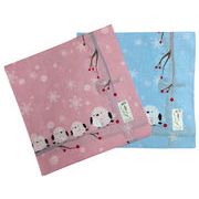 大判プリントハンカチ【シマエナガ】